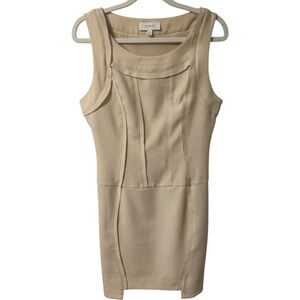 Jaye.e Sleeveless Sheath Dress Cream Beige Small